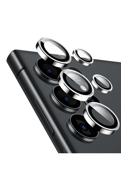 Galaxy Uyumlu S25 Ultra Ipg Kamera Lens Koruyucu Alüminyum - Gümüş