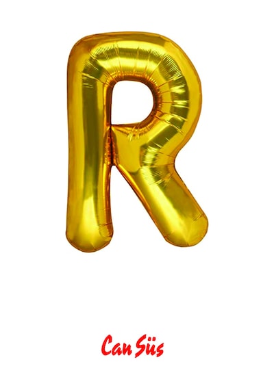 Harf Folyo Balon Gold 100cm 40 Inç R