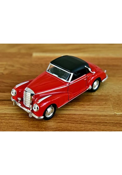 Nostaljik Klasik Metal Çek Bırak Araba Kırmızı Kapılar Açılır 1/36 Ölçek Mod:5 Diğer