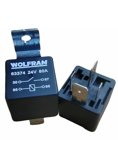 Wolfram 24 Volt 80 Amper Çift Platinli Güç Rölesi - 10 Adet