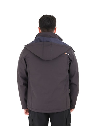 Zenobya Kapitone Softshell Erkek Kaban - Astarlı Antrasit