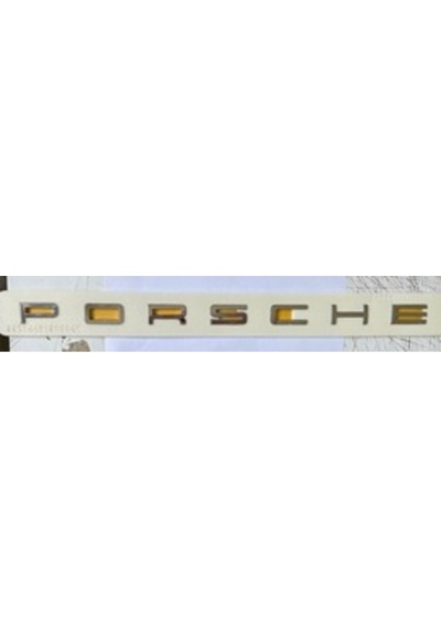 Porsche Uyumlu Yazı Porsche 2.1 30.5 Cm Krom