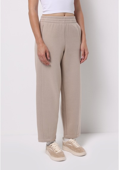 Colins Regular Fit Orta Bel Düz Kadın Bej Eşofman Altı Cl1076081 Q1.v2 Beı Bej