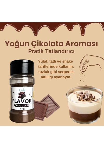 Fibrelle Flavor Chocolate Çikolatalı Aroma Verici 45 G