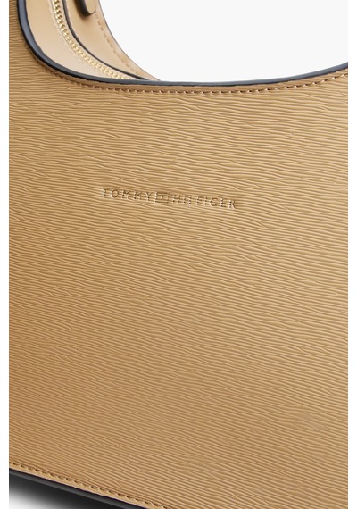 Tommy Hilfiger Th Kadın Modern Safari Canvas Omuz Çantası-15649 Koyu Bej