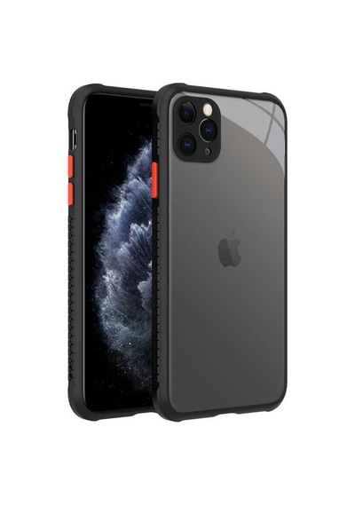 Apple Uyumlu iPhone 11 Pro Max Kılıf ​​Zore Kaff Kapak-Siyah