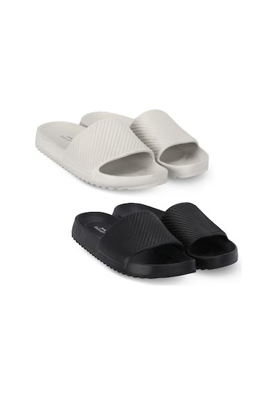 Slazenger Teqıla I 2 Li Set Erkek Beyaz - Siyah Terlik