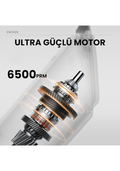 Enchen Boost Beyaz Taşınabilir Şarjlı Saç Kesim Makinesi