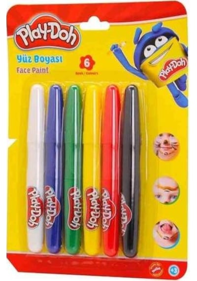 Play-Doh Yüz Boyası 6  Renk