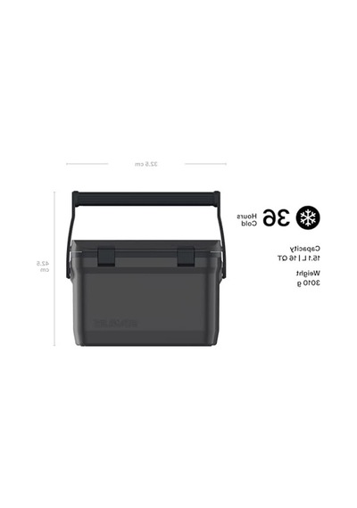 Stanley Adventure Easy Carry Kamp Buzluğu, Siyah, 15.1 Litre Açık Bej