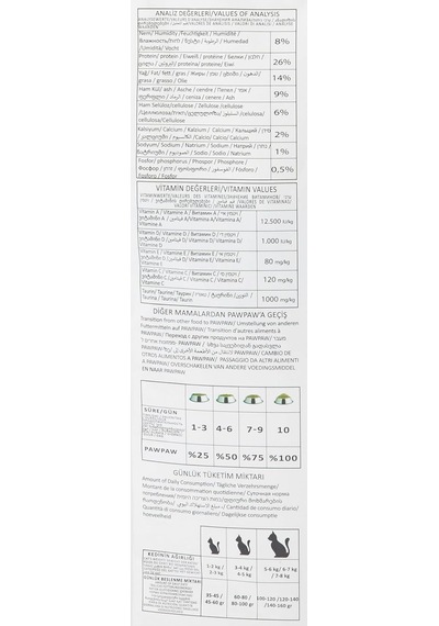 Pawpaw Yetişkin Kedi - Balıklı Kuru Mama 15 Kg