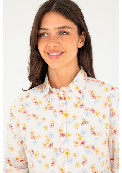 U.s. Polo Assn. Kadın Kiremit Gömlek Desenli 50280965-vr031 Kiremit U.s. Polo Assn. Kadın Kiremit Gömlek Desenli 50280965-vr031 Kiremit