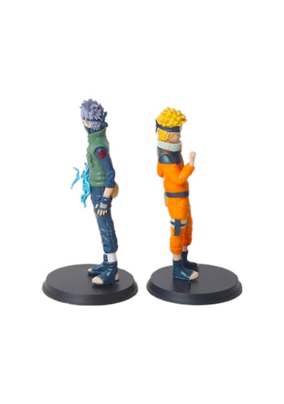 Naruto: Shippuden Naruto Uzumaki Kakashi Hatake Anime Manga Karakter Figür Seti 2 Kahraman Bir Arada Naruto - Bandai