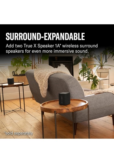 Dolby Atmos, Kablosuz Subwoofer Ve Alexa Dahili Gerçek X Bar 50a Ses Çubuğu - Siyah