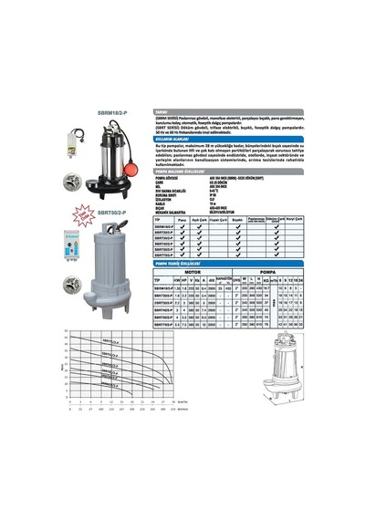 Sumak Sbrt 30 2-P Özel Parçalayıcılı Dalgıç 3 Hp