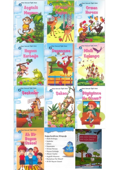 1.Sınıflar için Kitap Okumayı Sevdiren 10'Lu Hikaye Kitabı Seti