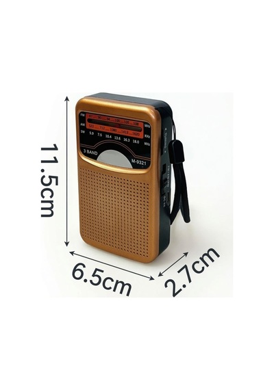 Şarj Edilebilir Multi Band Cep Radyosu - Fm/am/sw Fm Radyo Taşınabilir 3 Band