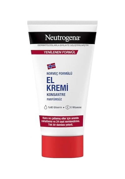 Neutrogena Norveç Formülü Parfümsüz Konsantre El Kremi 75 Ml Kuru Ve Çatlamış Eller İçin