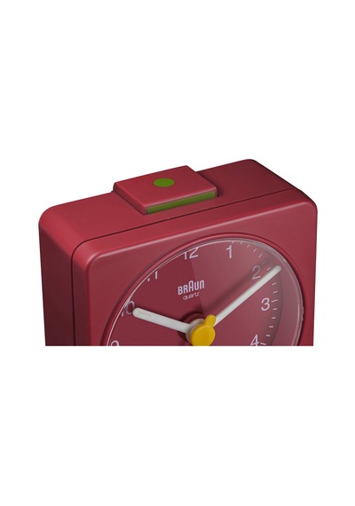 Braun Bc02r Kırmızı Klasik Seyahat Analaog Alarmlı Masa Saati Brn.bc02r