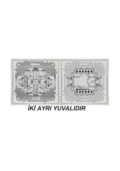 Elbi Topraklı Priz Ve Uydu Priz Takım Antrasit Latte Set