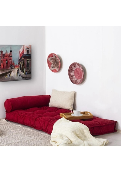 Sofa Buklet Yer Minderi - Sedir Minderi Bordo