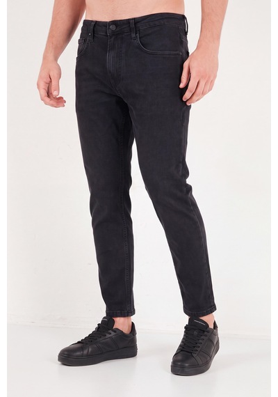Buratti Pamuklu Normal Bel Boru Paça Jeans Erkek Kot Pantolon 5901f03mılano Siyah
