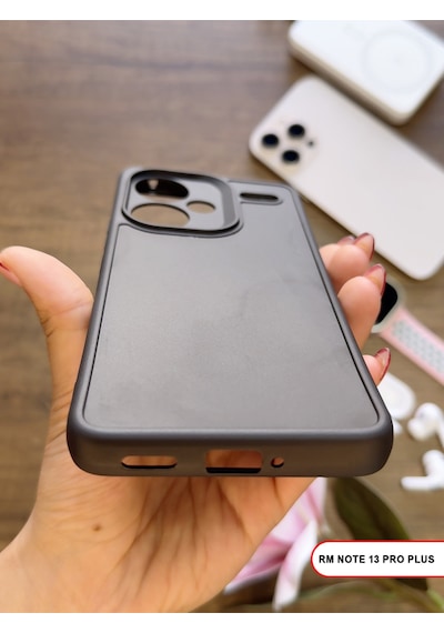 Redmi Note 13 Pro Plus Uyumlu Kamera Korumalı Darbeye Dayanıklı Renk Atmayan Keep Silikon Kılıf Siyah