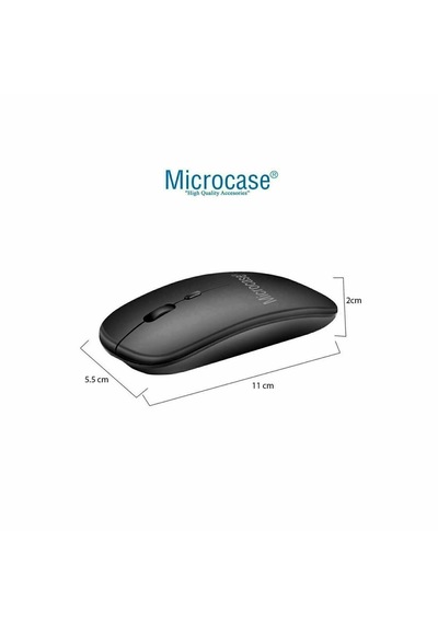 Microcase Apple İpad Air 13 2026 İle Uyumlu Bluetooth Touchpad Klavye Tr Sticker +bluetooth Mouse+tablet Standı- Al2766