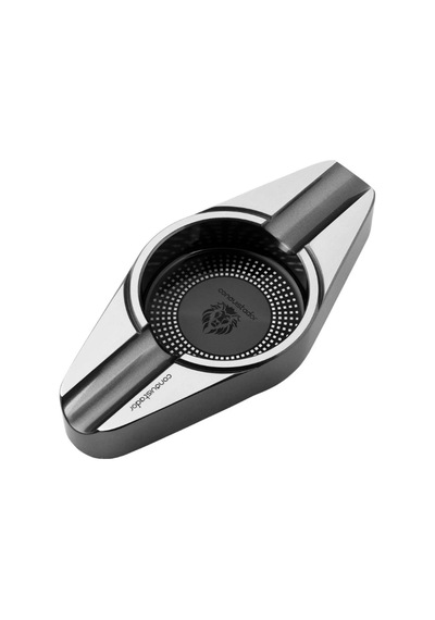 Conquistador Gunmetal Gümüş İkili Porselen Puro Küllüğü Cnq-011