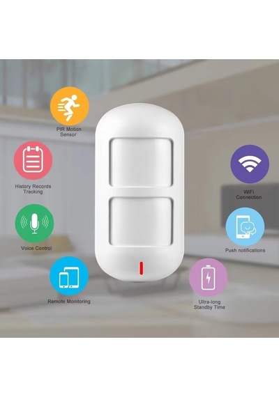 Kablosuz Anti-pet Alarmı Hareket Dedektörü, Bvaztvp Çift Algılama Penceresi Wifi Pır Hareket Sensörü, Piller Dahi