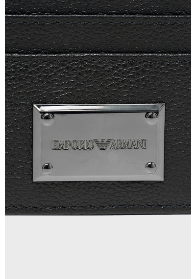 Emporio Armani Deri Logolu Kartlık Erkek Kartlık Em007046 Af13788 Uc001 Siyah SİYAH