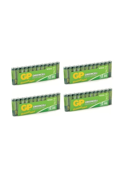 GP Greencell GP24G Çinko Karbon AAA İnce Kalem Pil 12 x 4'lü