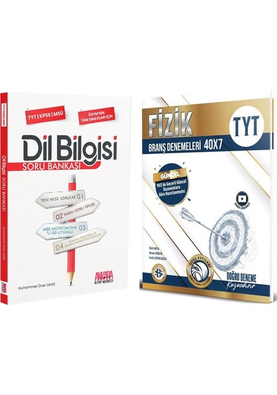 Bilgi Sarmal Tyt Fizik Deneme Ve Akm Dil Bilgisi Soru Bankası Seti 2 Kitap