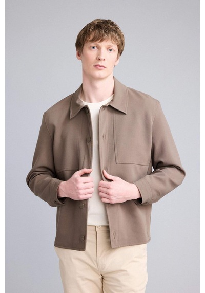 Defacto Regular Fıt Polo Yaka Astarlı Blazer Ceket G6393ax26spkh487 Haki-kh487