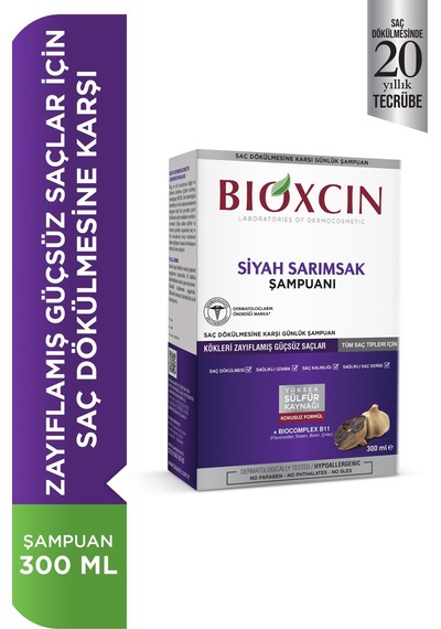 Siyah Sarımsaklı Şampuan Saç Dökülmesine Karşı Quantum 300 Ml