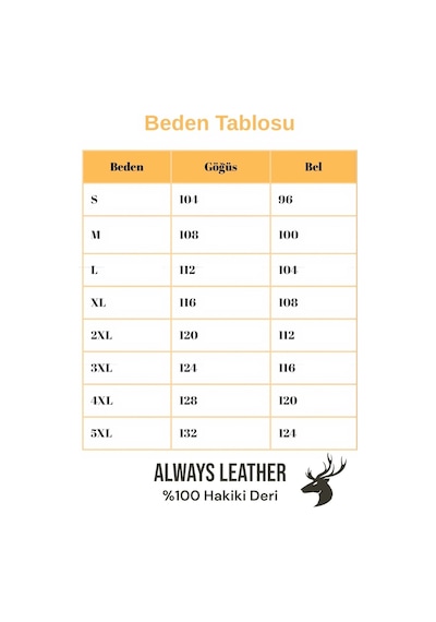 Always Leather Usta İşi Özel Dikim %100 Hakiki Deri 1803340018 Kahverengi