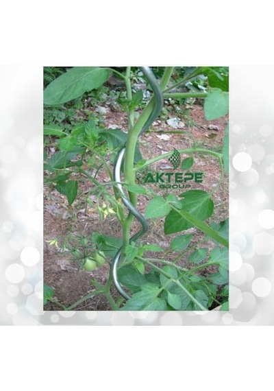 20 Adet 150 Cm Metal Spiral Bitki Destek Çubuğu Hobi Bahçesi Bitki Bağlama Teli Sebze Desteği Ve Çiçek Teli