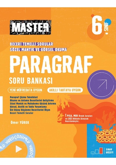 6. Sınıf Master Paragraf Soru Bankası Maarif Model 2026 Zua Kitap