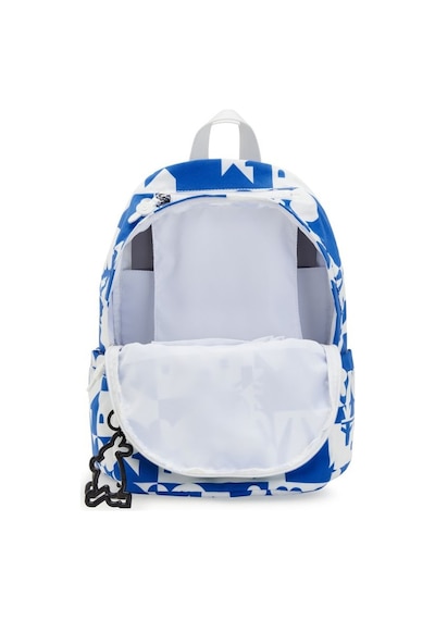 Kipling Kıplıng Delia Kim Orta Boy Sırt Çantası Baskılı Mınju Multı Prt Siyah