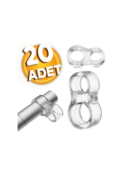Şeffaf Silikon Plastik Kapı Kolu Tutucu Tutacağı Durdurucu Pencere Tamponu Stoperi 20 Adet