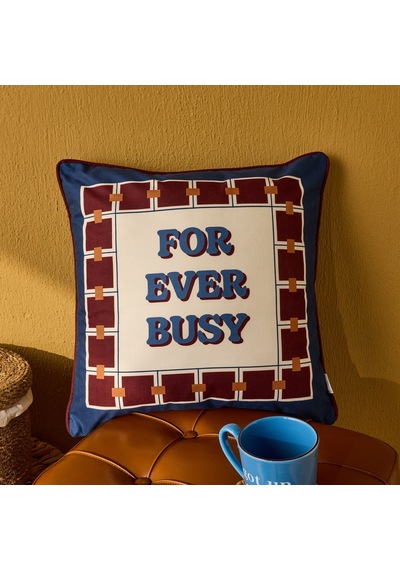 Soft Busy Kırlent - Renkli - 45x45 Cm