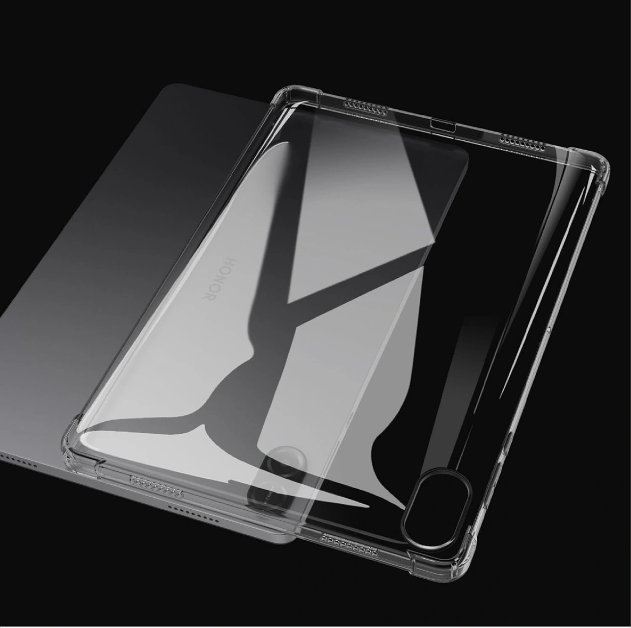 Honor Pad X8a 11 İnç Kılıf Şeffaf Silikon Köşe Korumalı Clear Darbe Emici Arka Kapak Arka Kapak