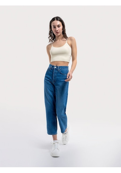 LOFT Straight Regular Fit Kadın Pantolon Lf2036175 Q1.v1 Denim