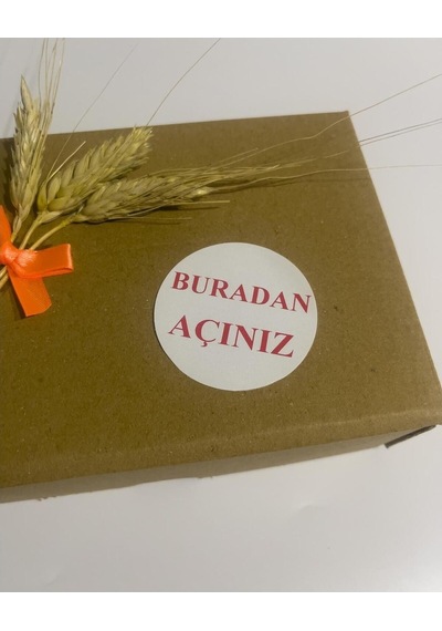 Buradan Açınız Yuvarlak Yapışkanlı Etiket 4x4 Cm 120 Adet