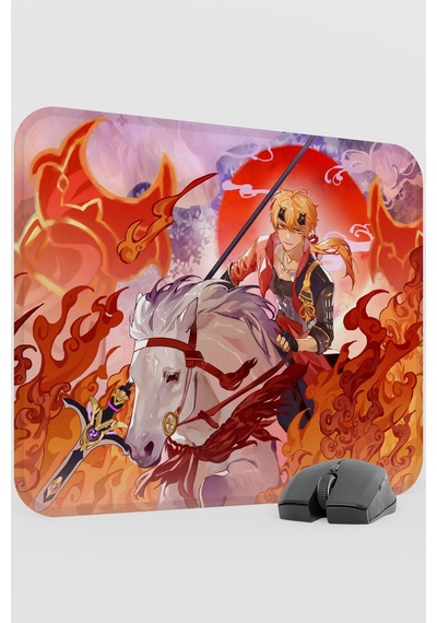 Thoma Genshin Impact Anime Oyuncu V3 - 48x40 Xl Gaming Mouse Pad Fare Altlığı