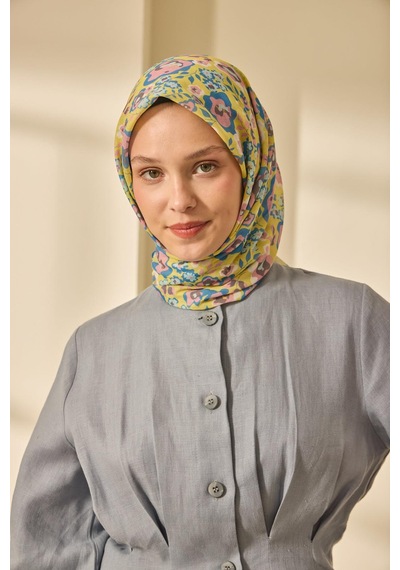 Silk Home Soft Eşarp 73090-25 Gök Mavi, Sarı, Pembe, Bebe Mavi