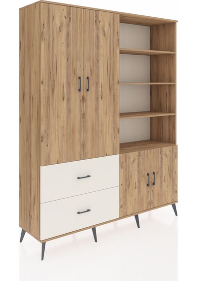 Hyperion Gardrop 7 Raflı 2 Çekmeceli Tek Askılı 176x44x221 Çam-çam/aytaşı Çam/aytaşı Hyperion Gardrop 7 Raflı 2 Çekmeceli Tek Askılı 176x44x221 Çam-çam/aytaşı Çam/aytaşı