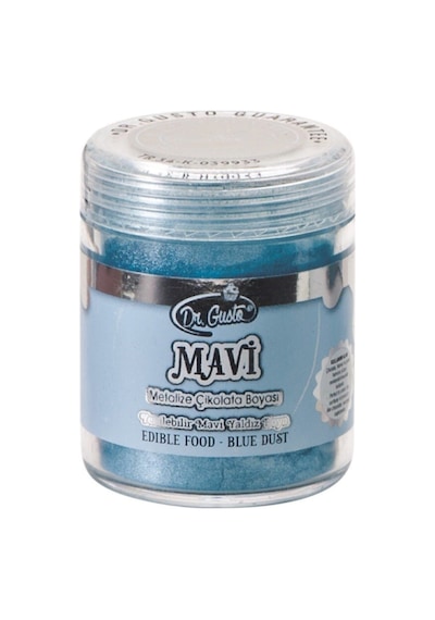 Dr Gusto Yenilebilir Yaldızlı Sim Boya Mavi 10 Gr