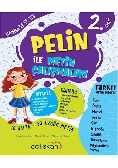 Çalışkan Yayınları 2.Sınıf Pelin Ile Metin Çalışmaları