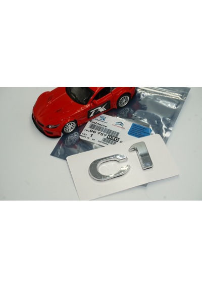 Citroen C1 2012-2014 Bagaj Krom ABS 3M 3D Yazı Logo Amblem
